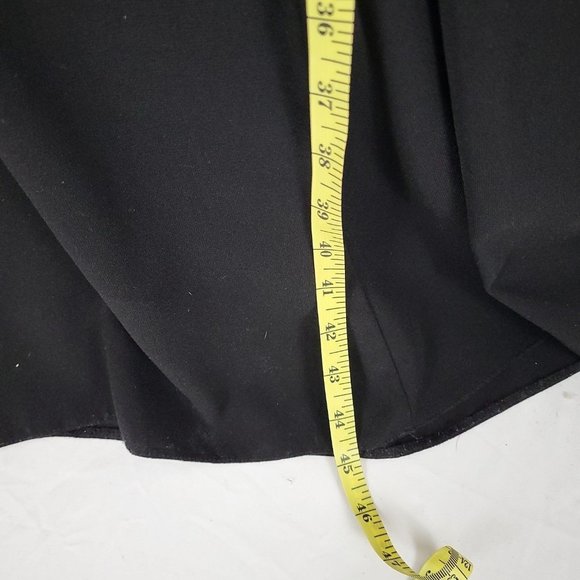 TopShop Women's Size 2 Halter Vneck Plunge Midi Dress Black Strappy Back - Picture 6 of 9